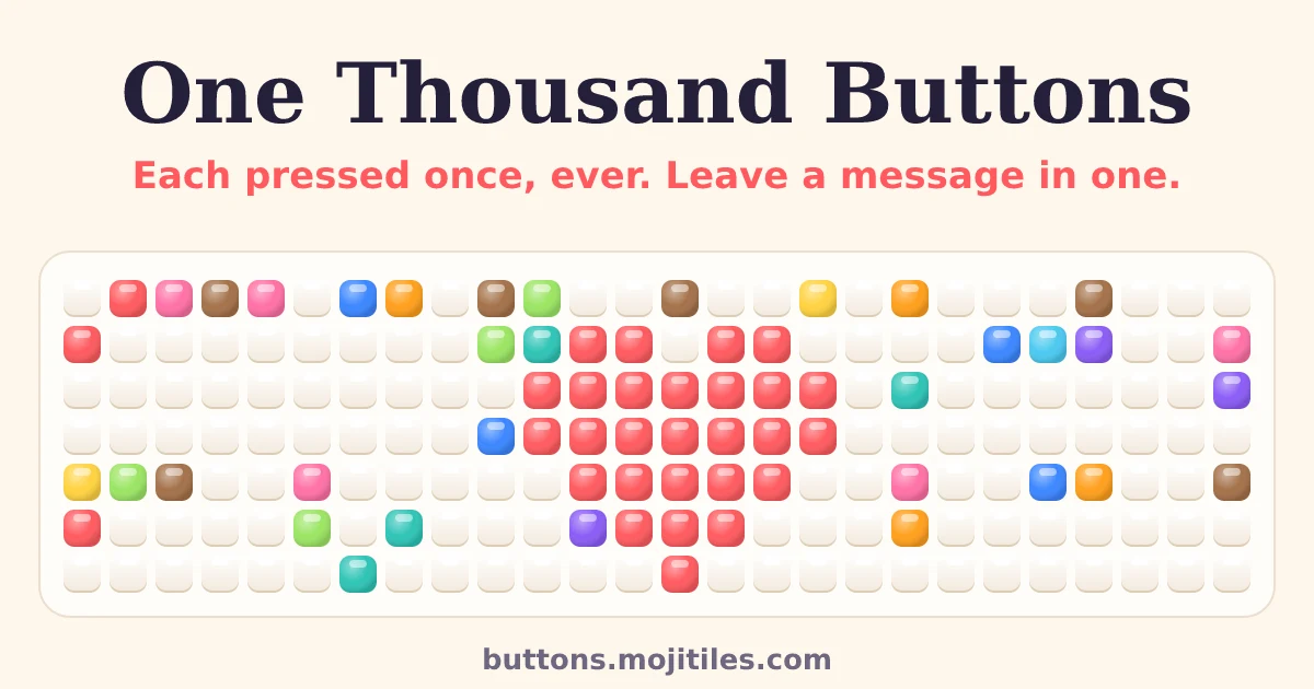One Thousand Buttons preview