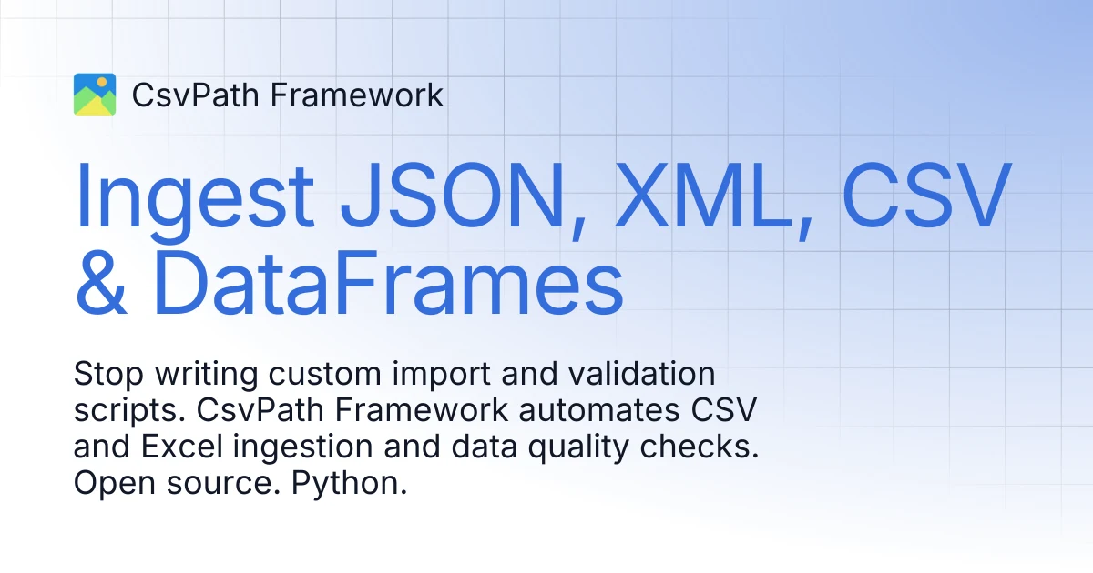 CsvPath Framework preview