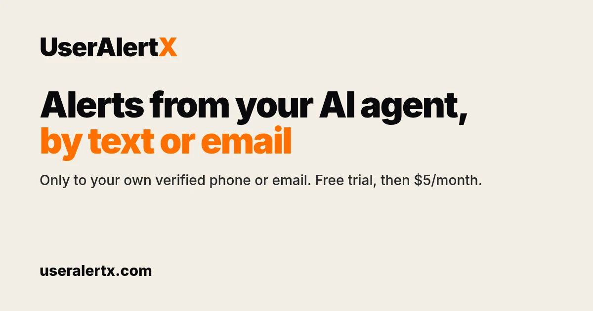 UserAlertX preview