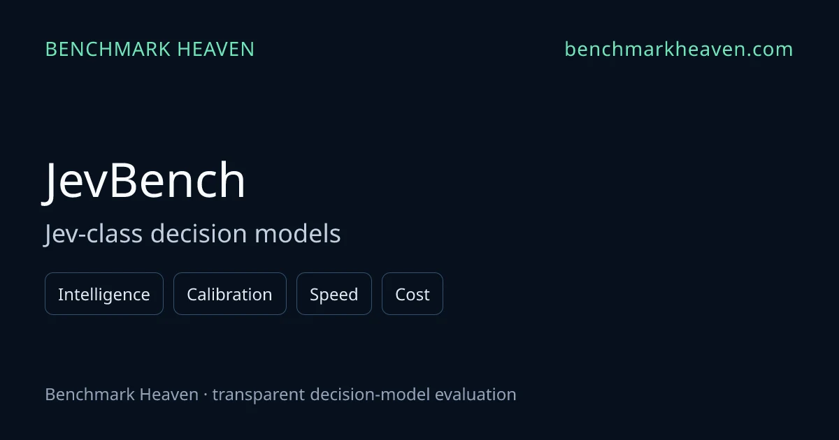 JevBench preview