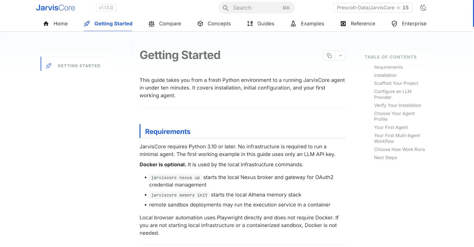 JarvisCore screenshot 2