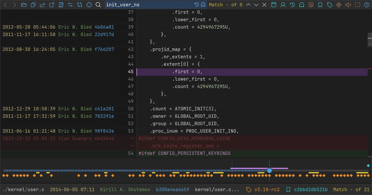Git Lineage preview