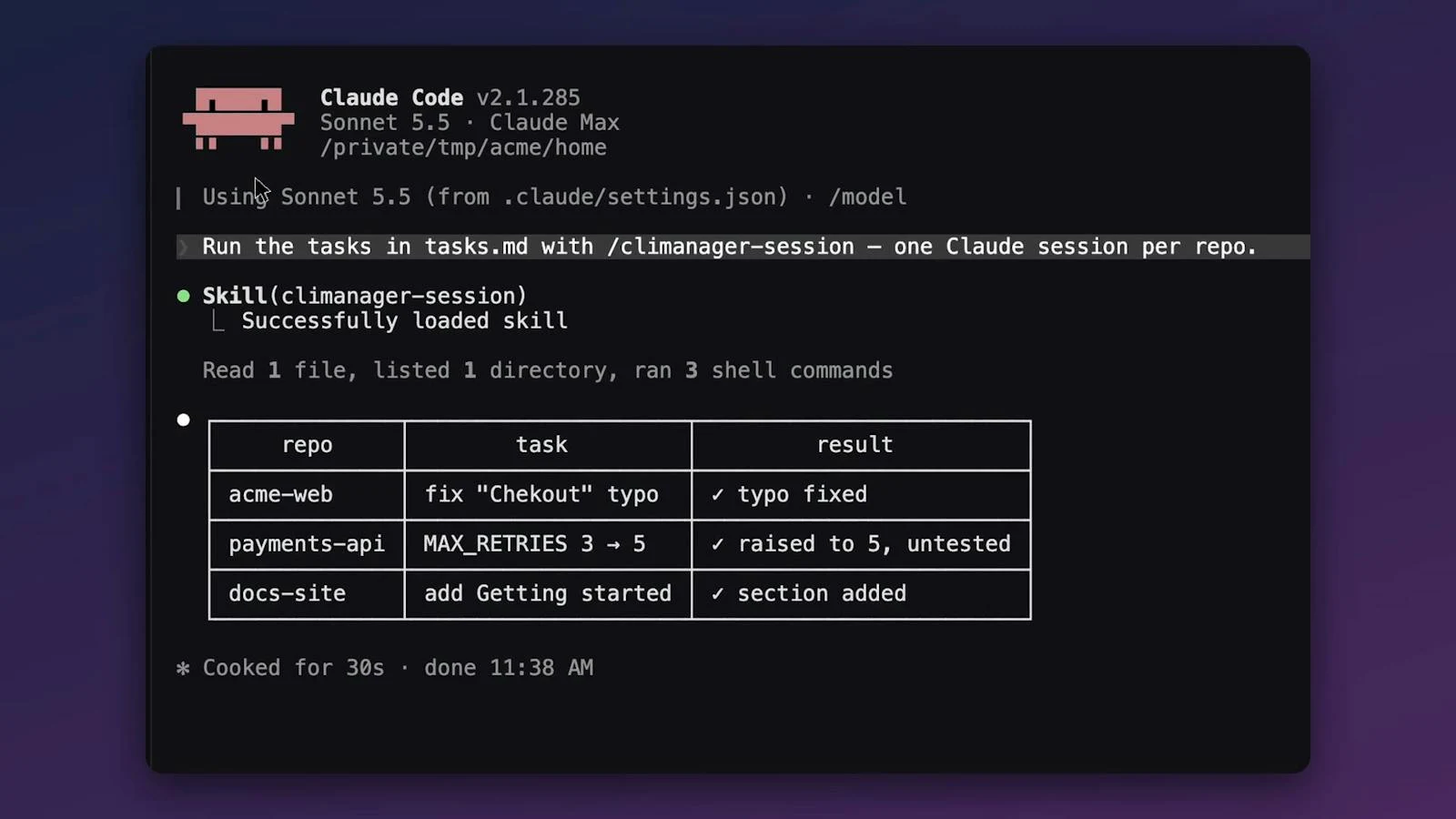 CLI Manager screenshot 1