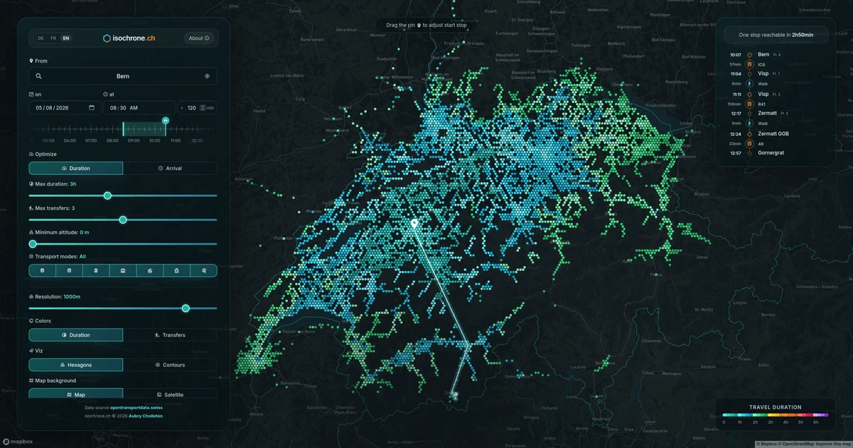 isochrone.ch preview