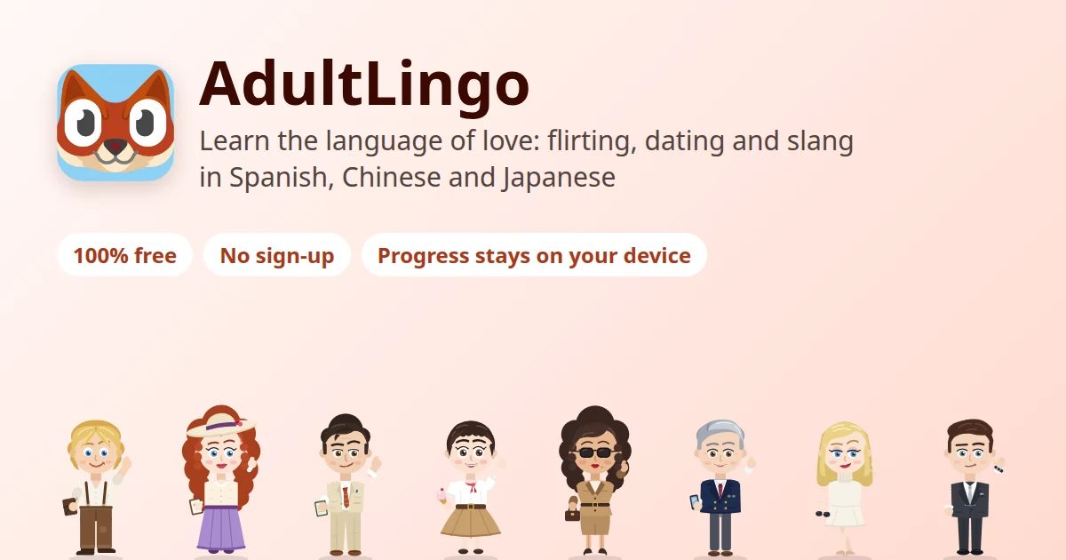 AdultLingo preview
