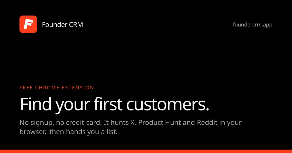 Founder CRM preview