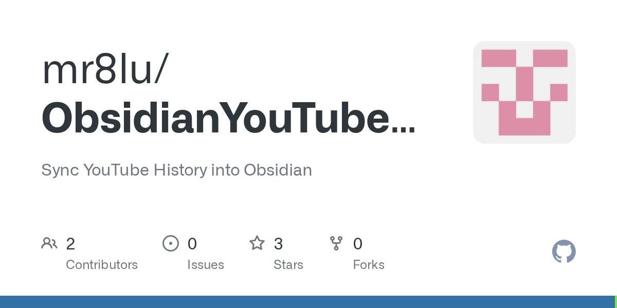 ObsidianYouTubeSync preview