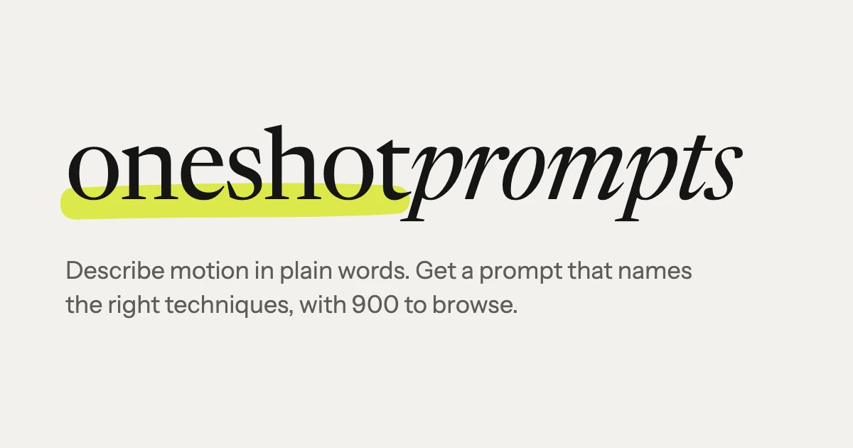 oneshotprompts preview