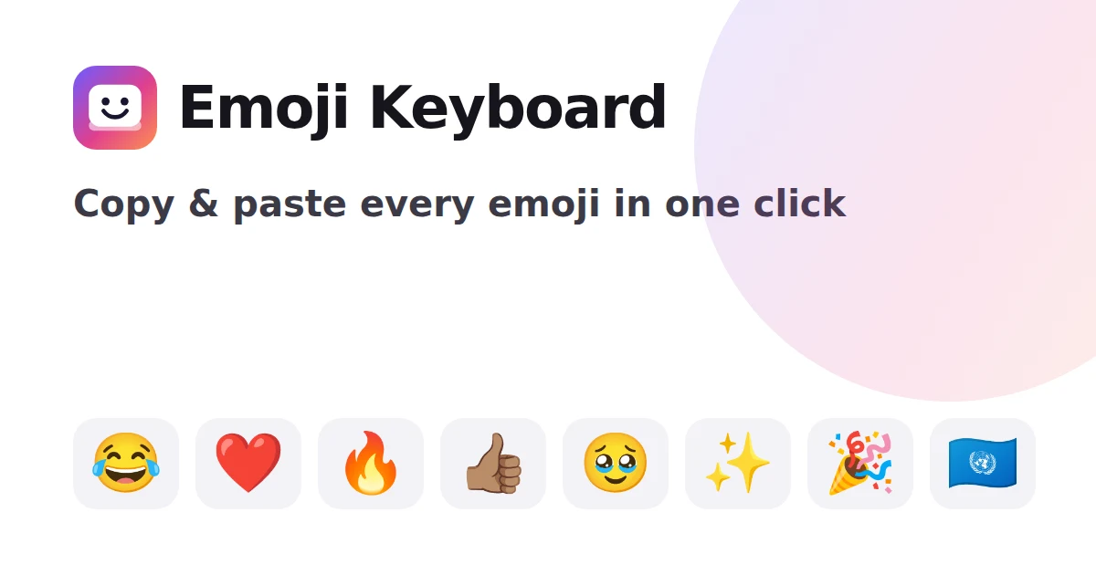 Emoji Keyboard preview