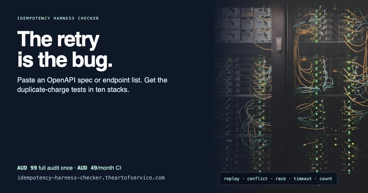 Idempotency Harness Checker preview