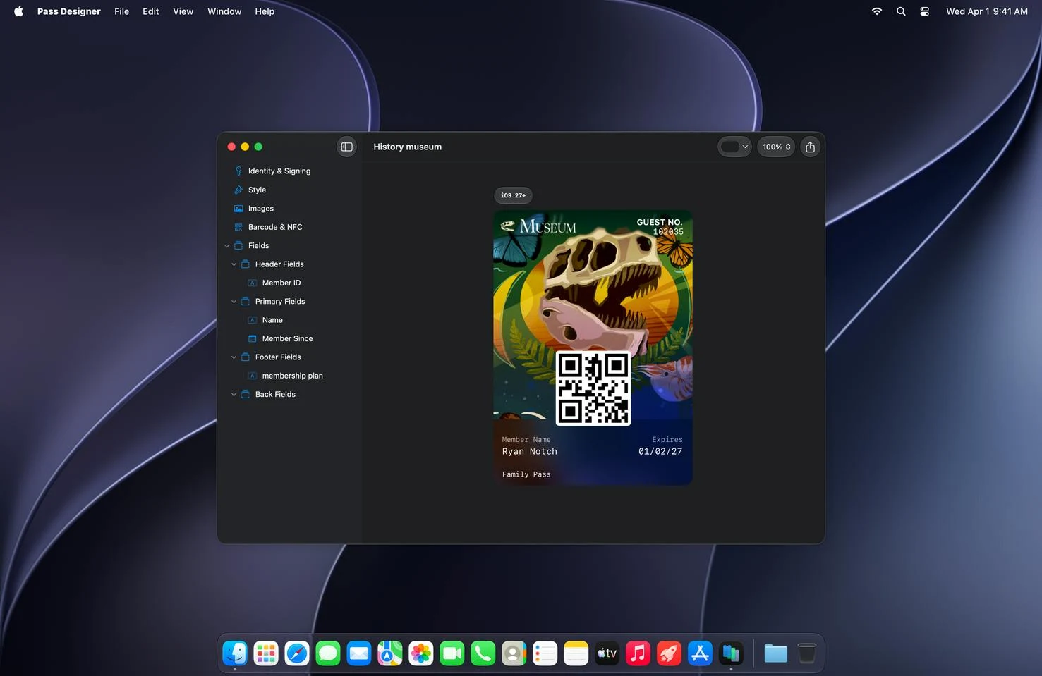 Pass Designer screenshot 1