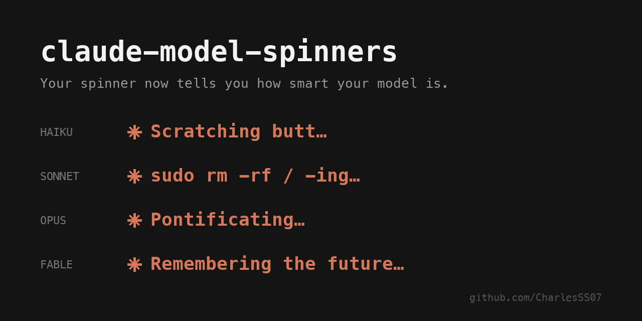 Claude Model Spinners preview
