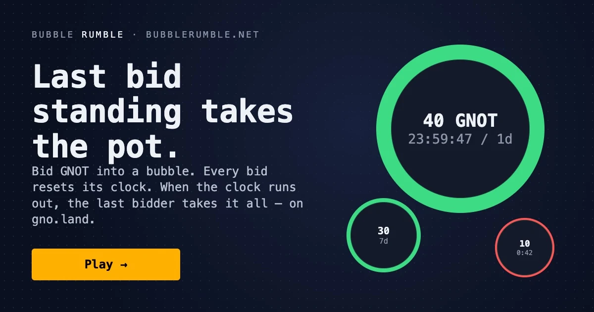 Bubble Rumble preview