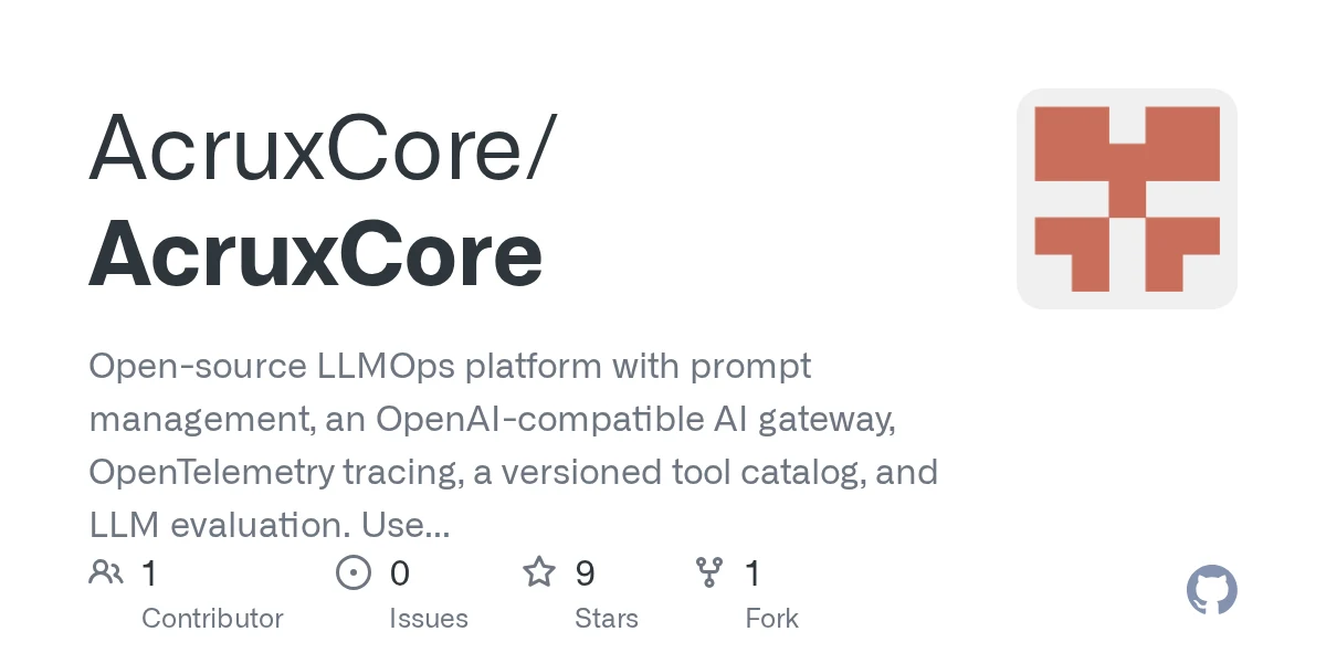 AcruxCore preview