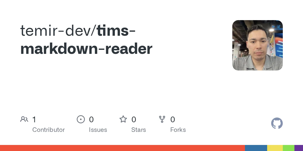 Tim’s Markdown Reader preview