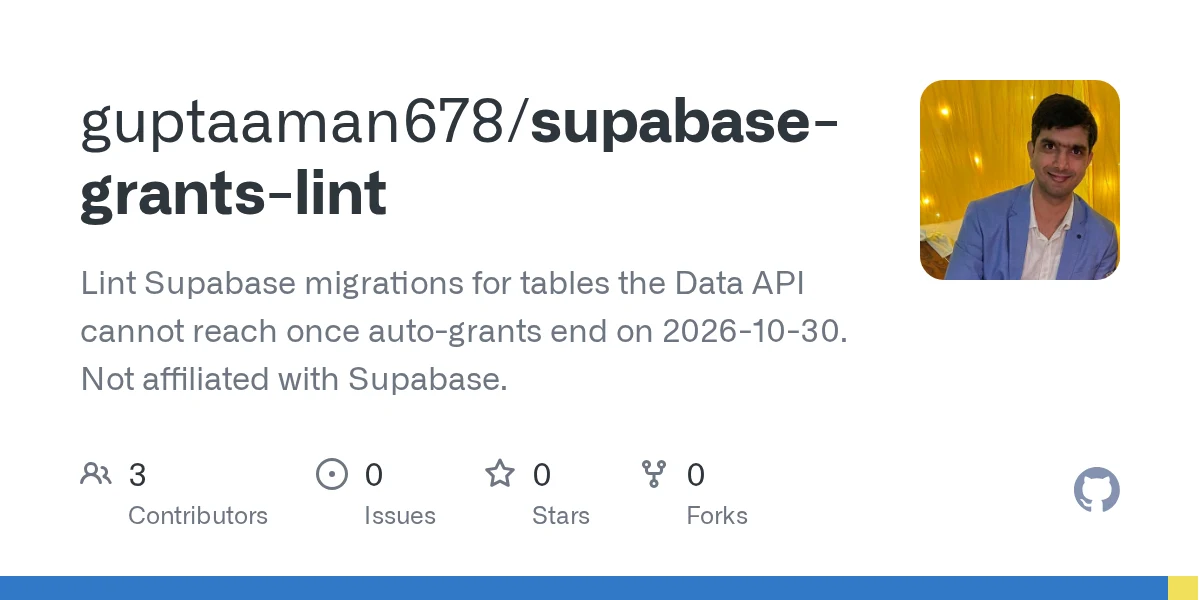 supabase-grants-lint preview