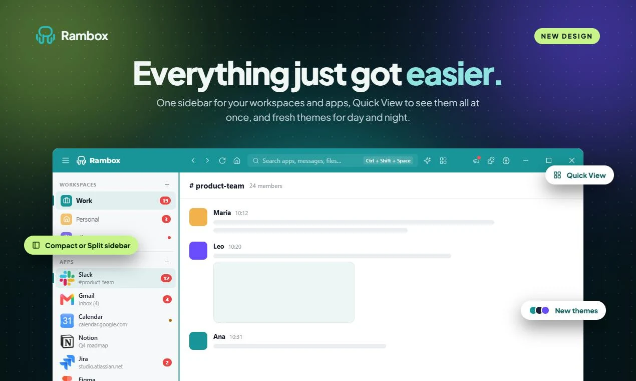 Rambox screenshot 3