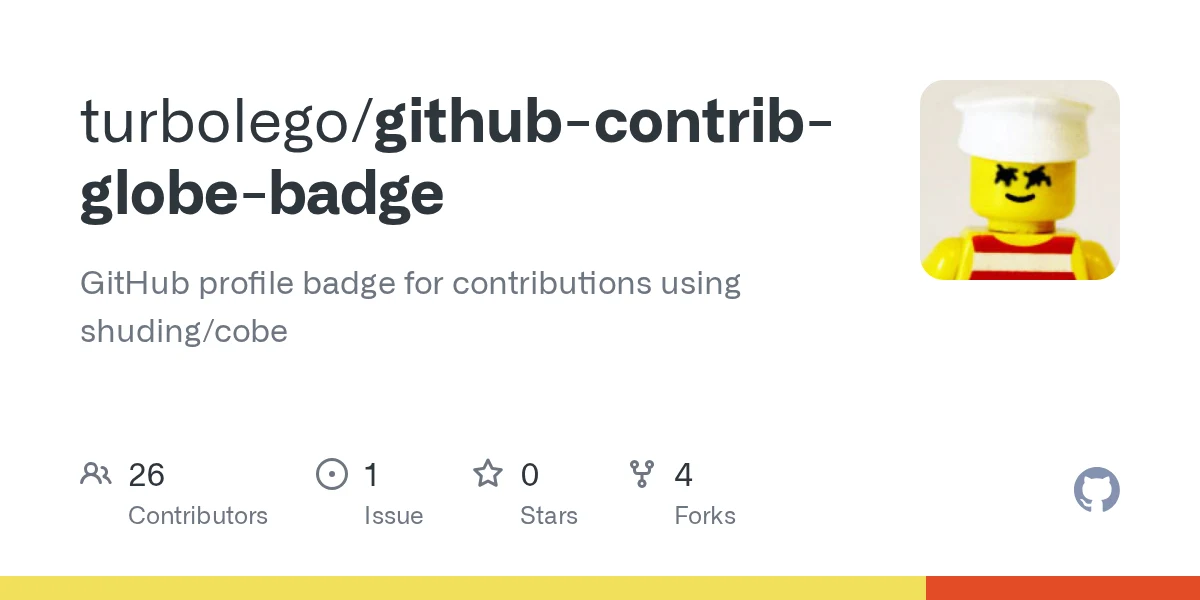 GitHub Contrib Globe Badge preview