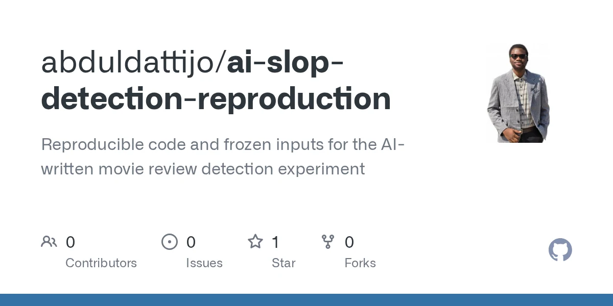 AI-Written Movie Review Detection Experiment preview