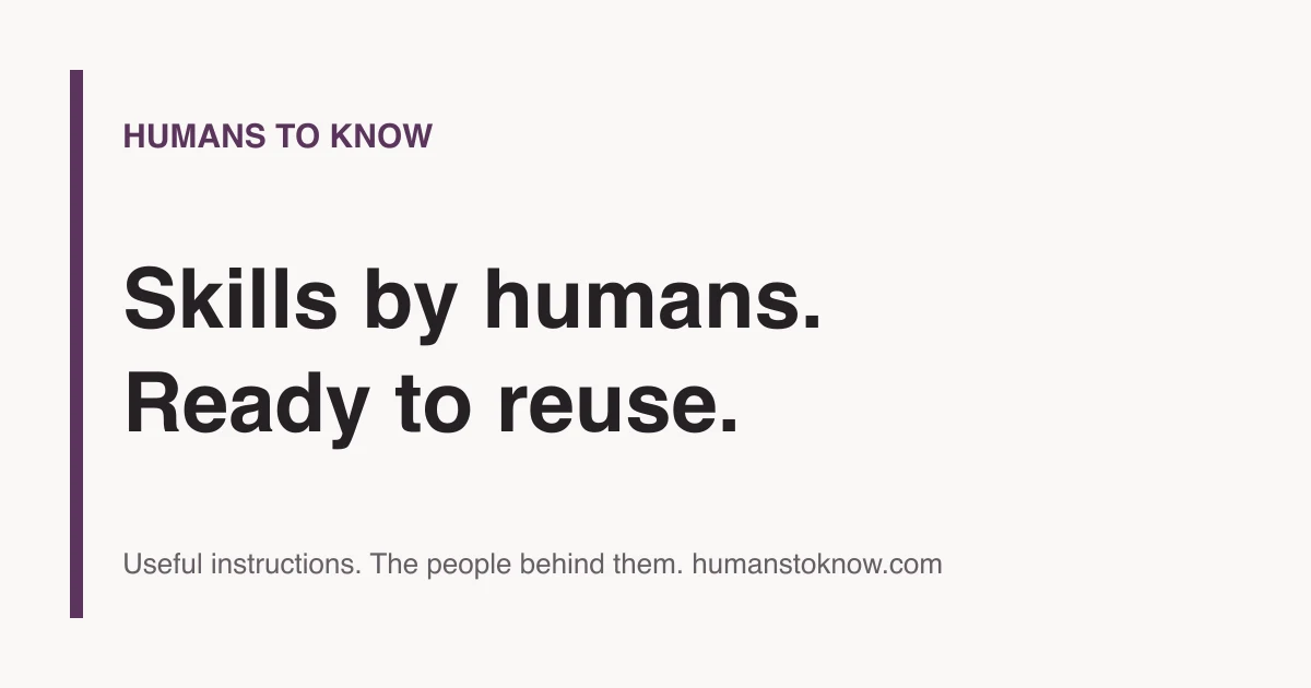 Humans to Know preview
