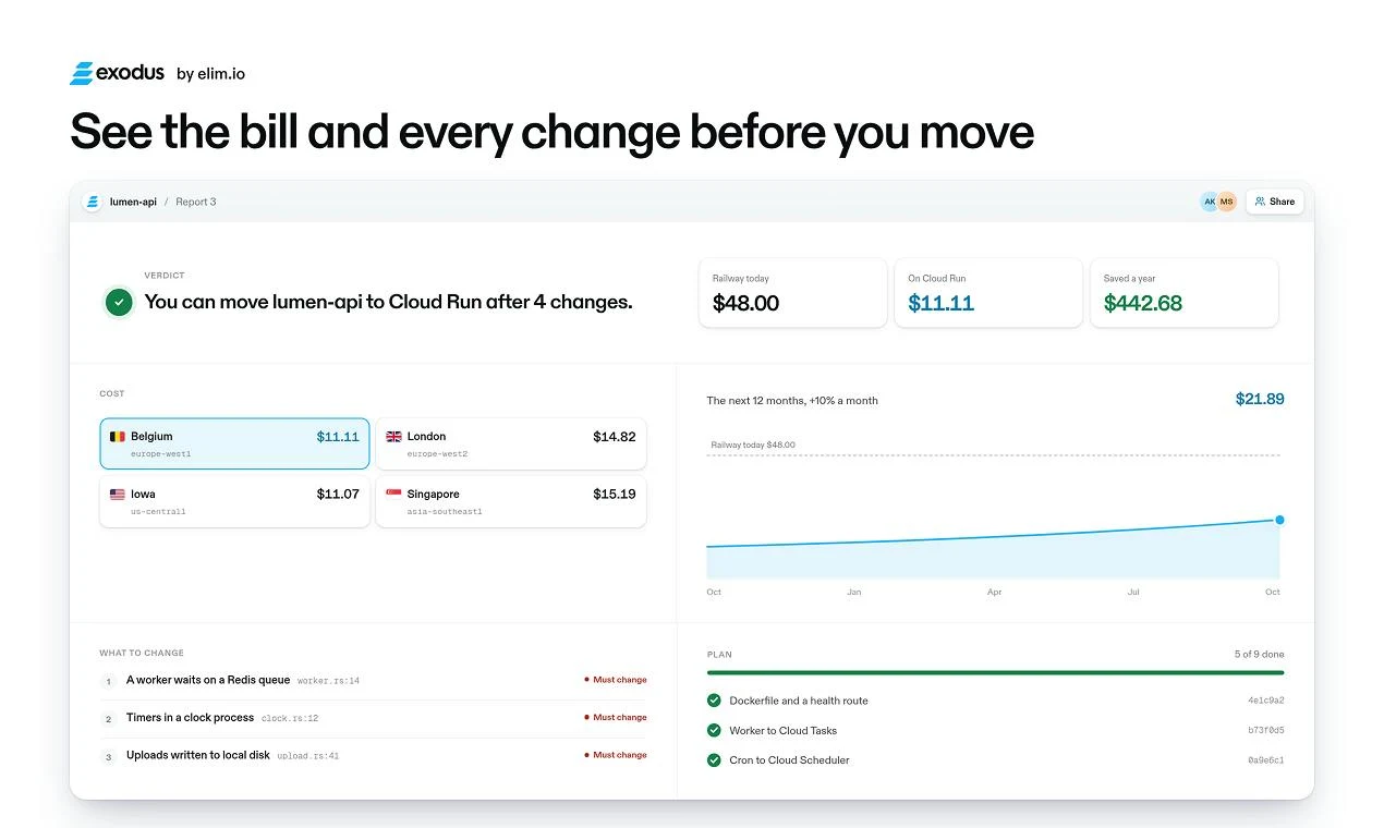 Exodus for Google Cloud Run screenshot 6