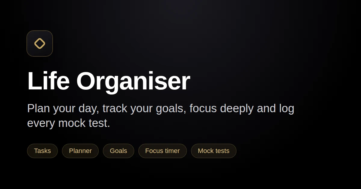 Life Organiser preview