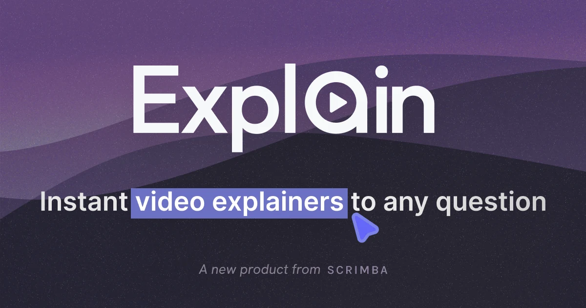 Scrimba Explain preview