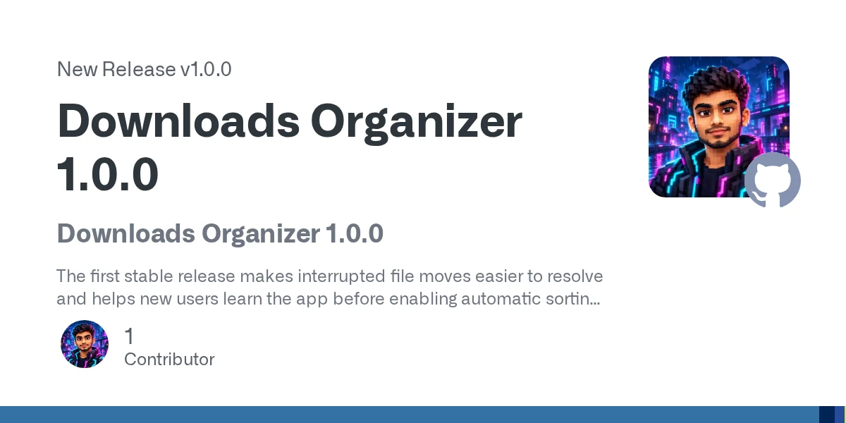 Downloads Organizer preview