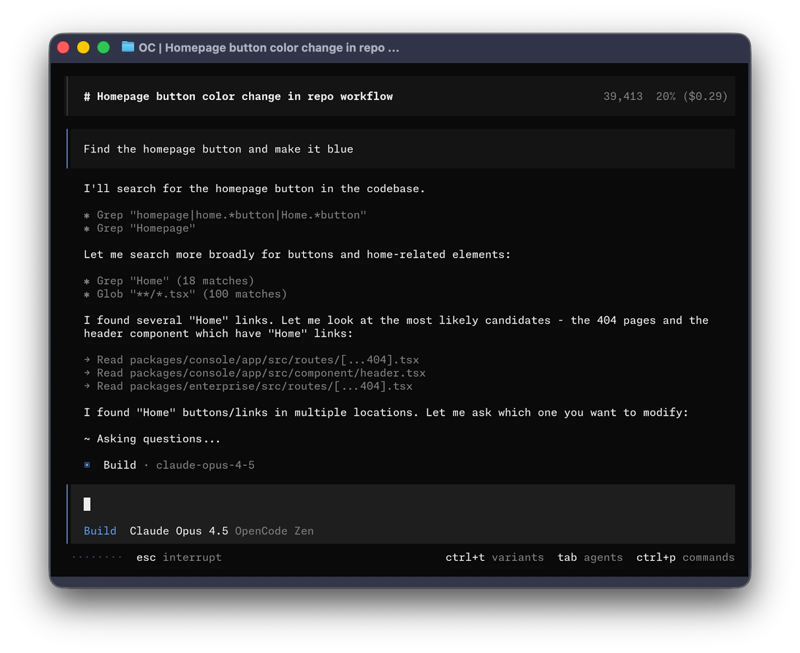 OpenCode 2.0 screenshot 2