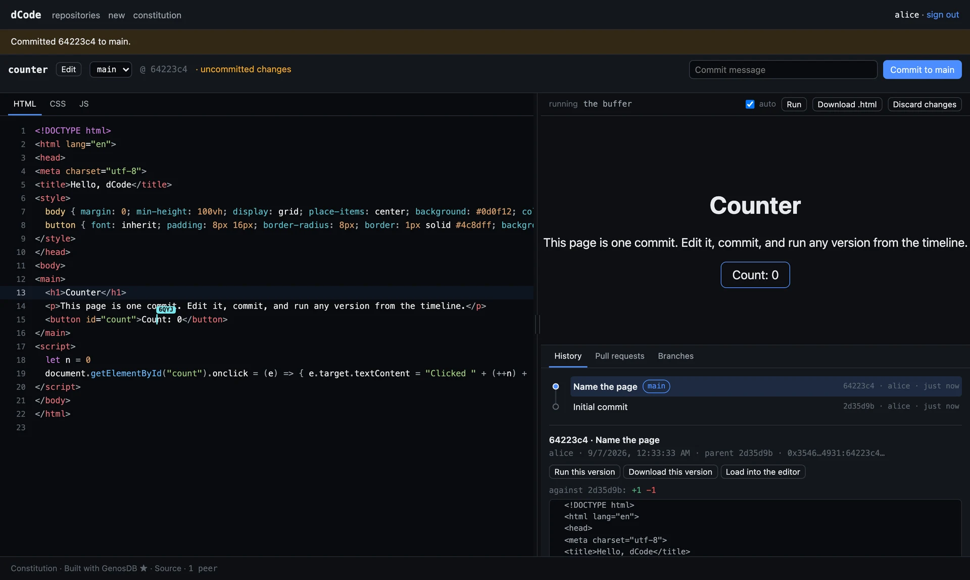 dCode preview