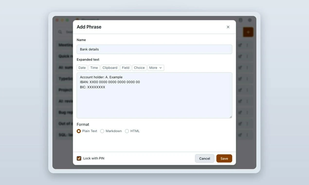PhraseVault 3.0 screenshot 3