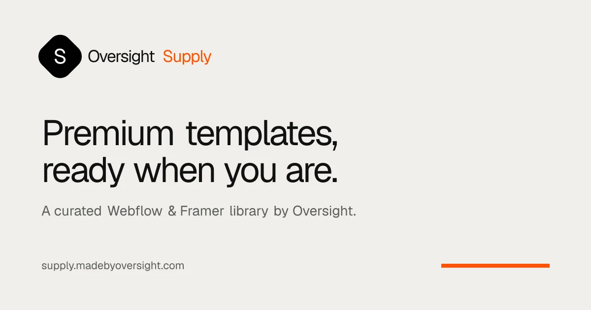 Oversight Supply preview