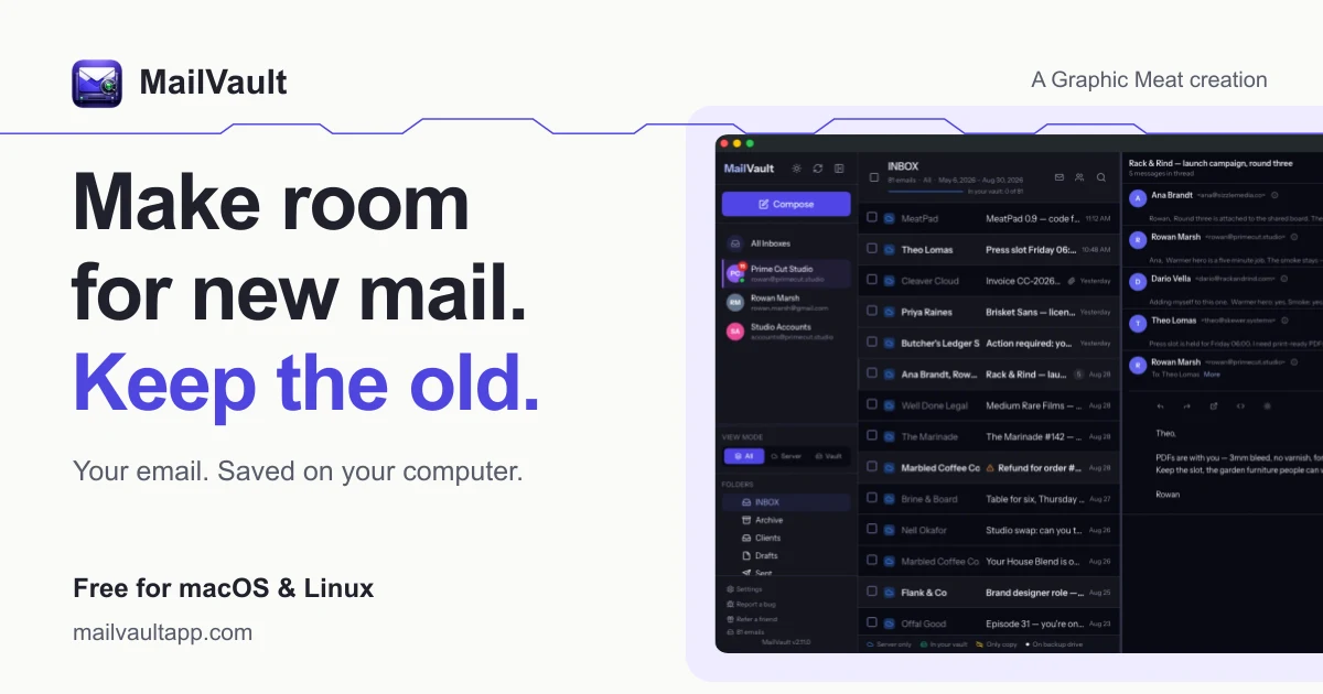 MailVault preview