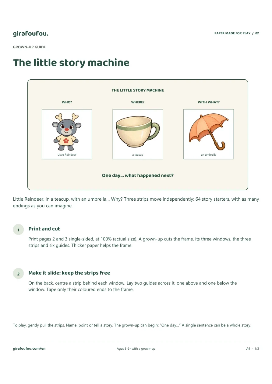 The little story machine preview