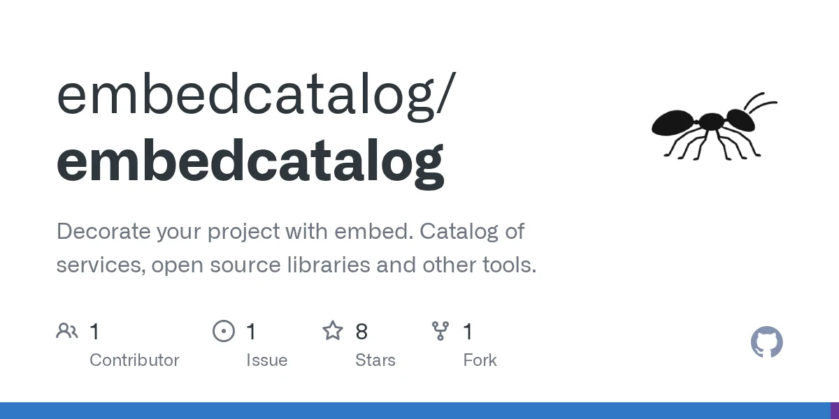 EmbedCatalog preview