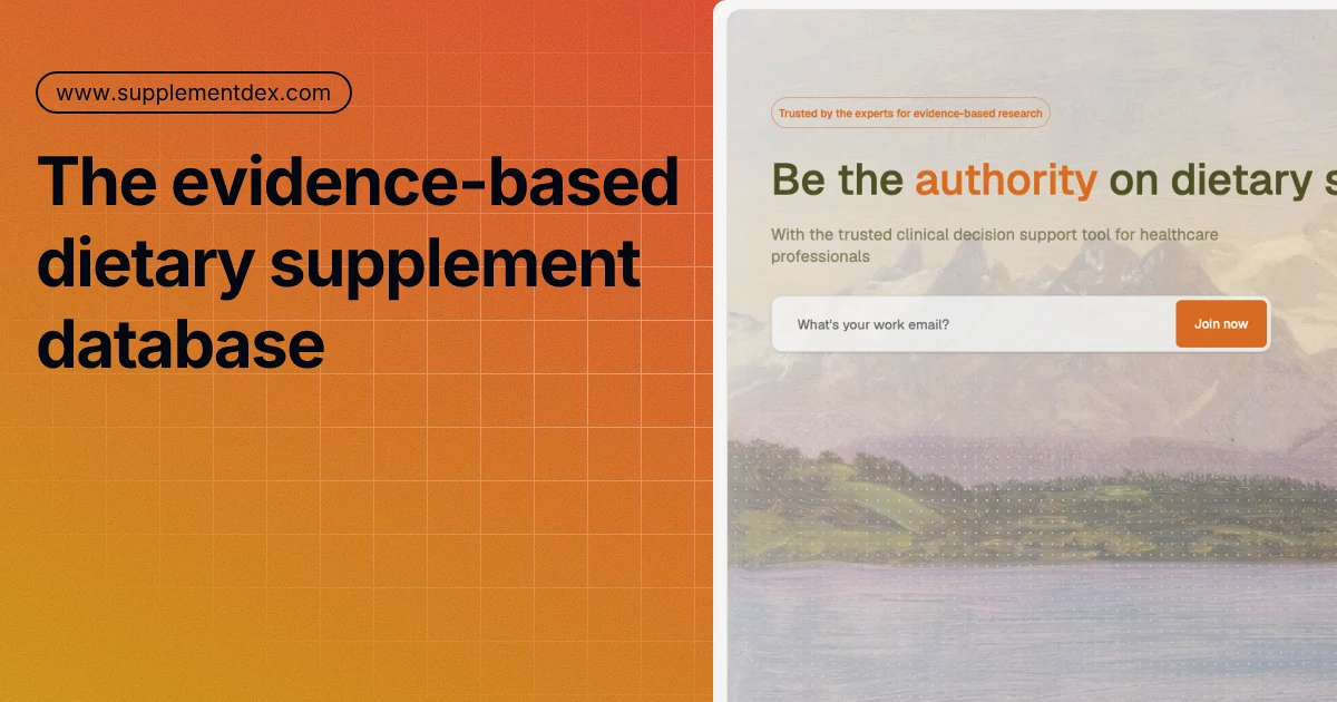Supplement Checker preview