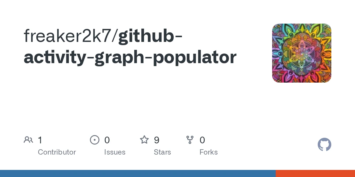 GitHub Activity Graph Populator preview