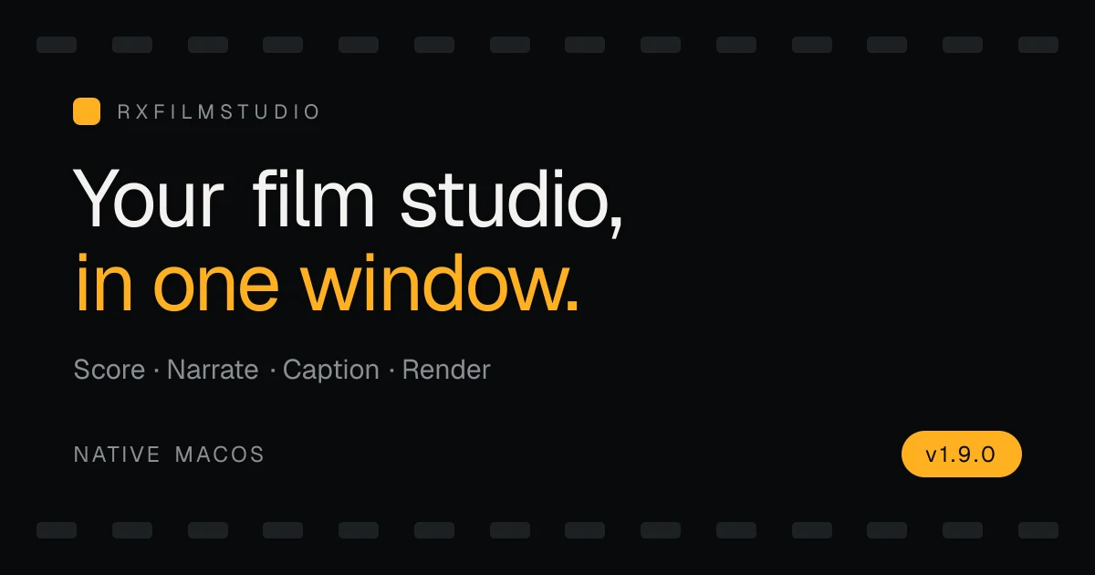 RxFilmStudio preview