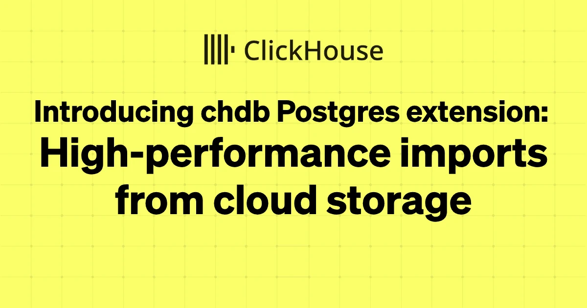 chdb Postgres extension preview