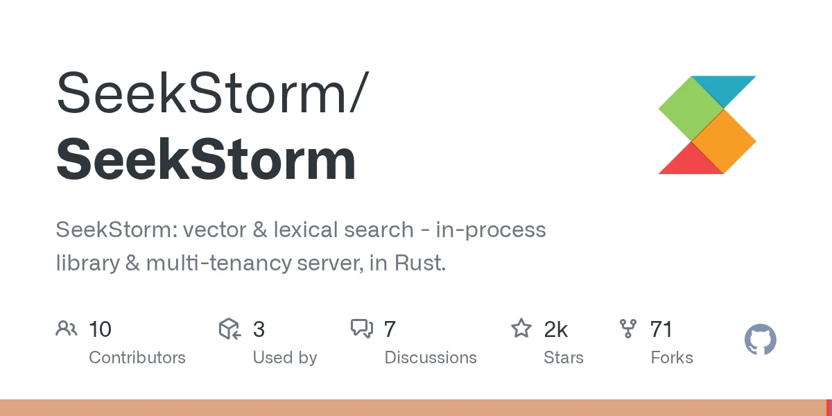 SeekStorm preview