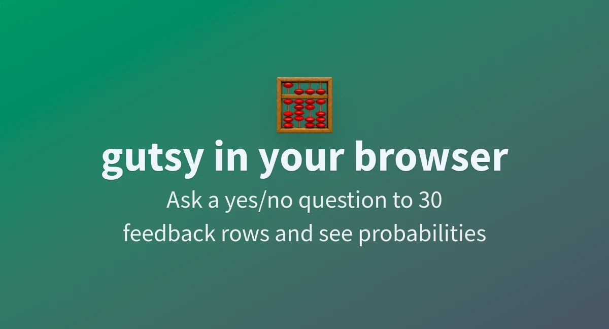 Gutsy in your browser preview