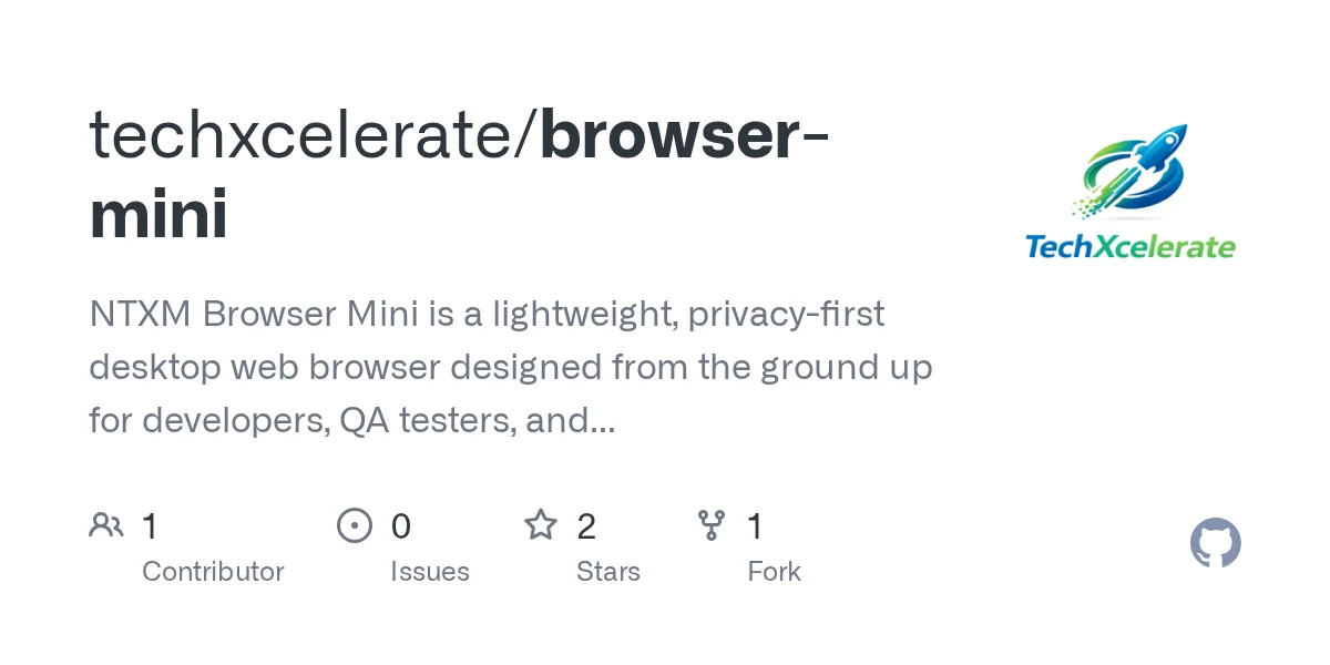 NTXM Browser Mini preview