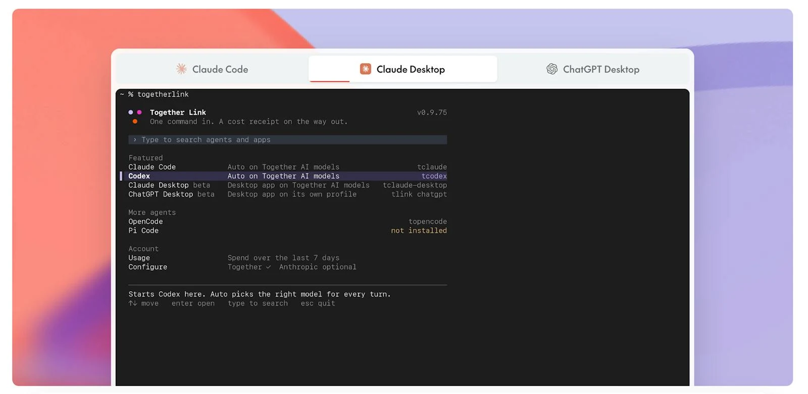 Together Link screenshot 1