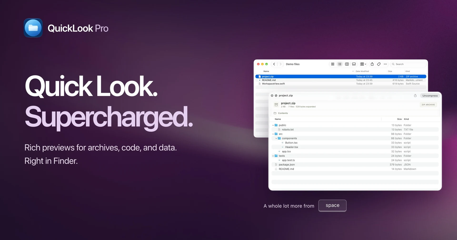 QuickLook Pro preview