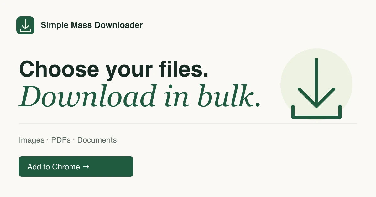 Simple Mass Downloader preview