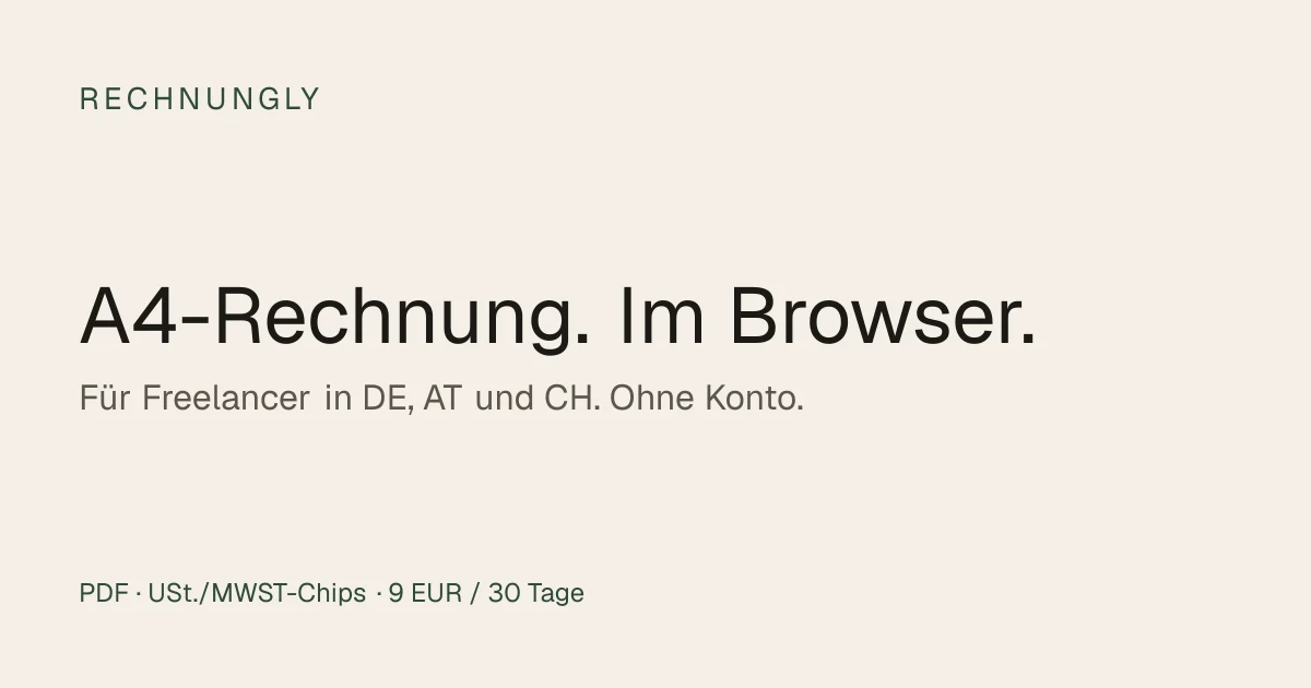 Rechnungly preview