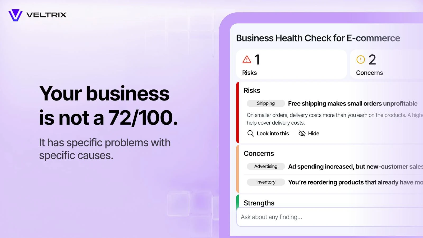 Veltrix AI for E-commerce screenshot 1