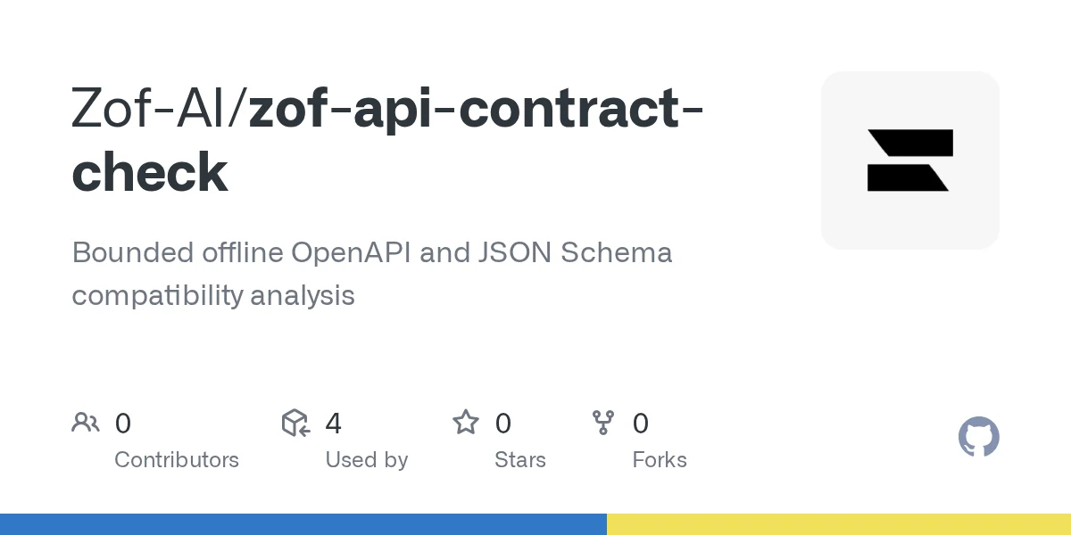 Zof API Contract Check preview