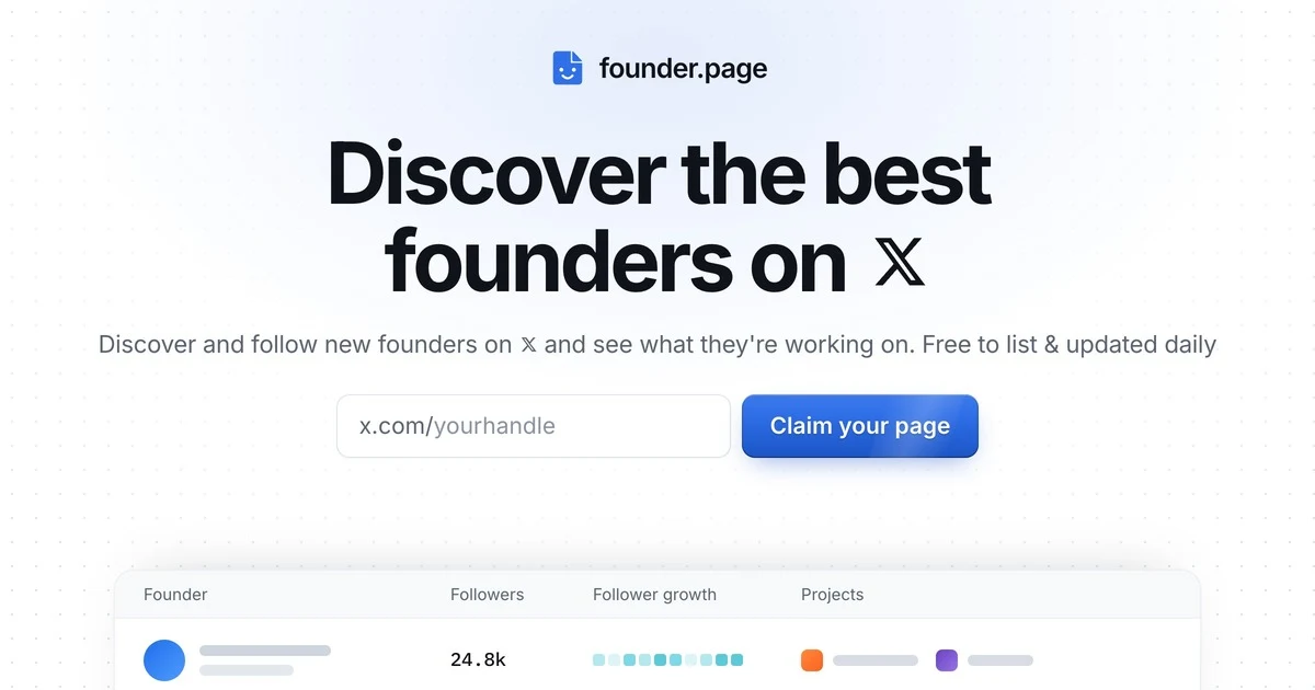 founder.page preview
