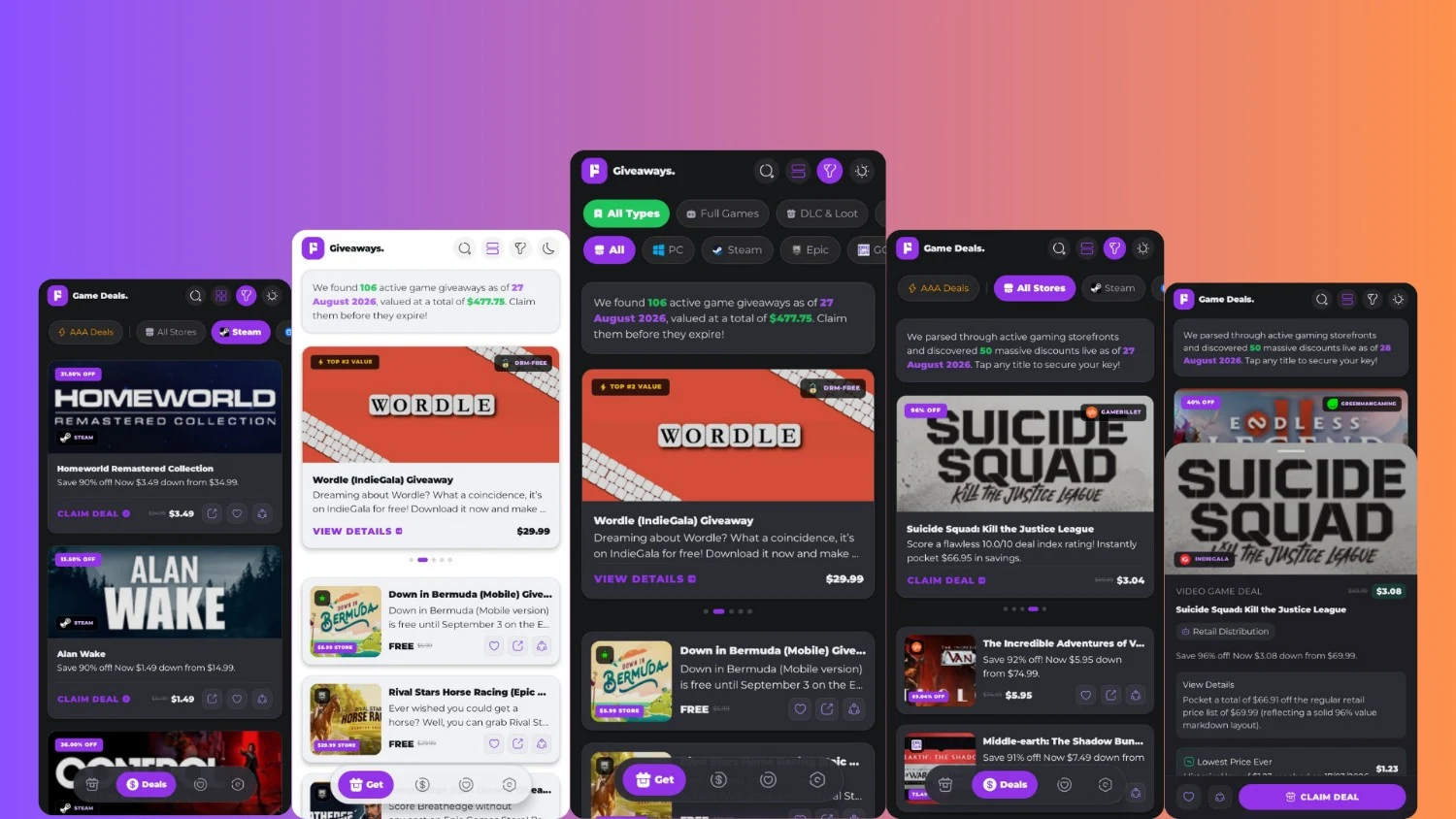 FRAPP (Freebie Radar App) preview